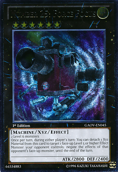 Number 25: Force Focus [GAOV-EN045] Ultimate Rare - Josh's Cards