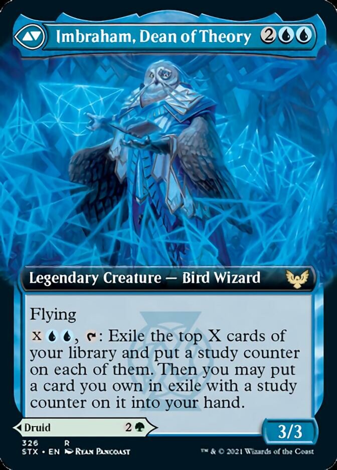Kianne, Dean of Substance // Imbraham, Dean of Theory (STX-326) - Strixhaven: School of Mages: (Extended Art) Foil