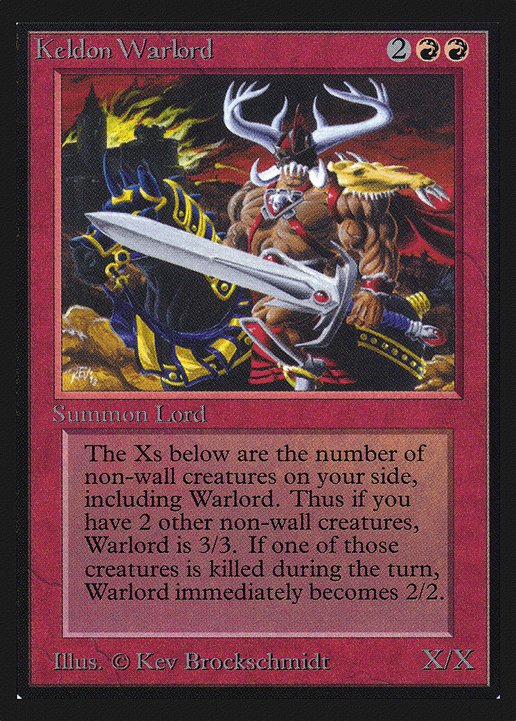 Keldon Warlord (IED-) - Intl. Collectors' Edition