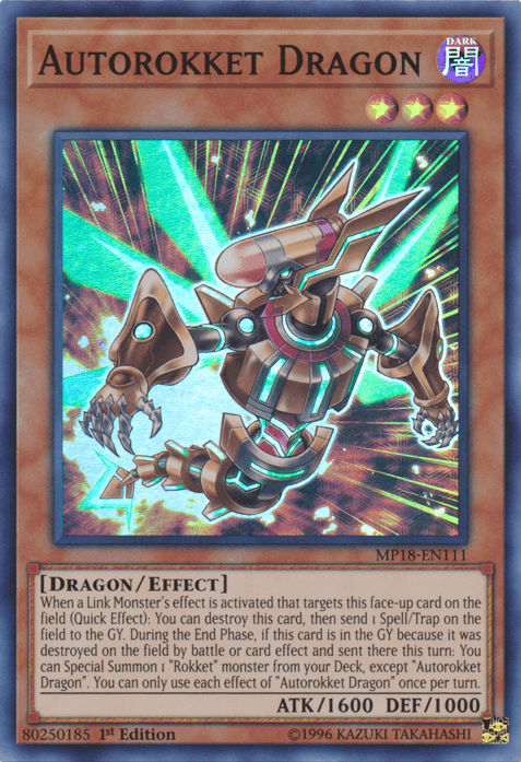 Autorokket Dragon [MP18-EN111] Super Rare - Josh's Cards