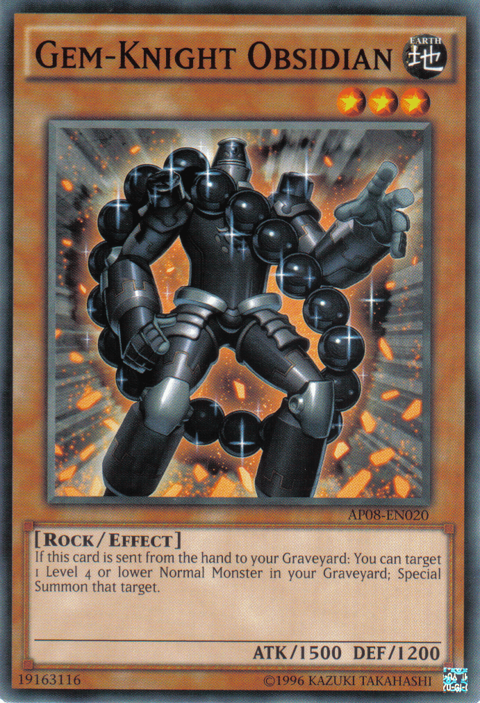 Gem-Knight Obsidian [AP08-EN020] Common - Josh's Cards