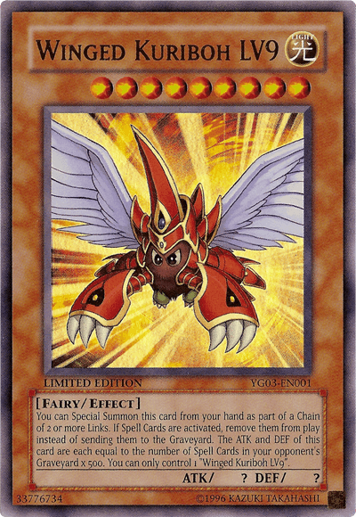 Winged Kuriboh LV9 [YG03-EN001] Ultra Rare - Josh's Cards