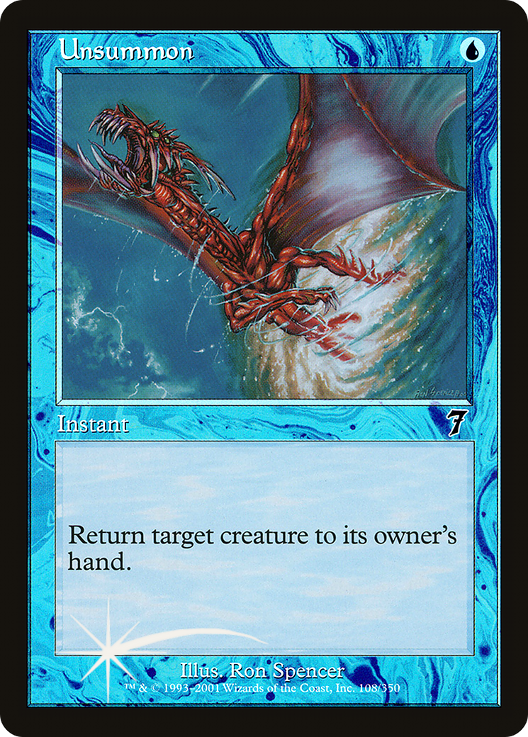Unsummon [Seventh Edition] Foil