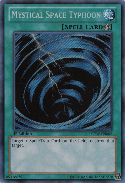 Mystical Space Typhoon [LCYW-EN062] Secret Rare - Josh's Cards