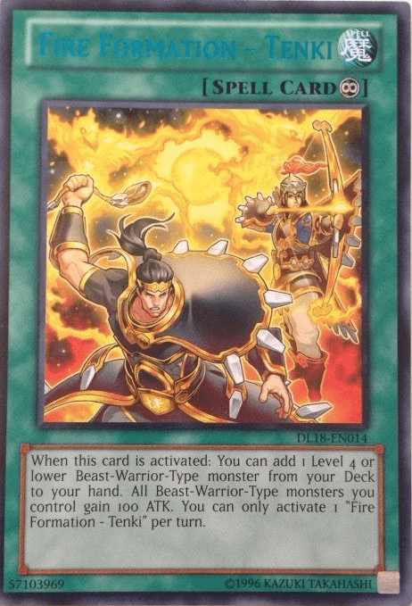 Fire Formation - Tenki (Blue) [DL18-EN014] Rare - Josh's Cards
