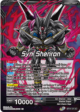 Syn Shenron // Syn Shenron, Resonance of Shadow (BT14-121) [Cross Spirits] Parallel Foil