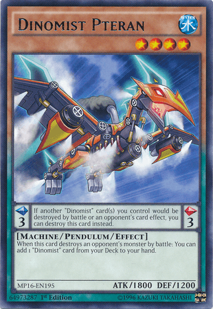 Dinomist Pteran [MP16-EN195] Rare - Josh's Cards