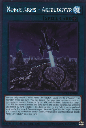 Noble Arms - Arfeudutyr [NKRT-EN020] Platinum Rare - Josh's Cards