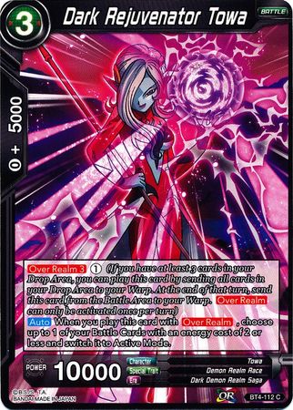 Dark Rejuvenator Towa (BT4-112) [Colossal Warfare] Parallel Foil