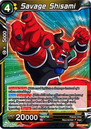 Savage Shisami (BT5-100) [Miraculous Revival] Parallel Foil