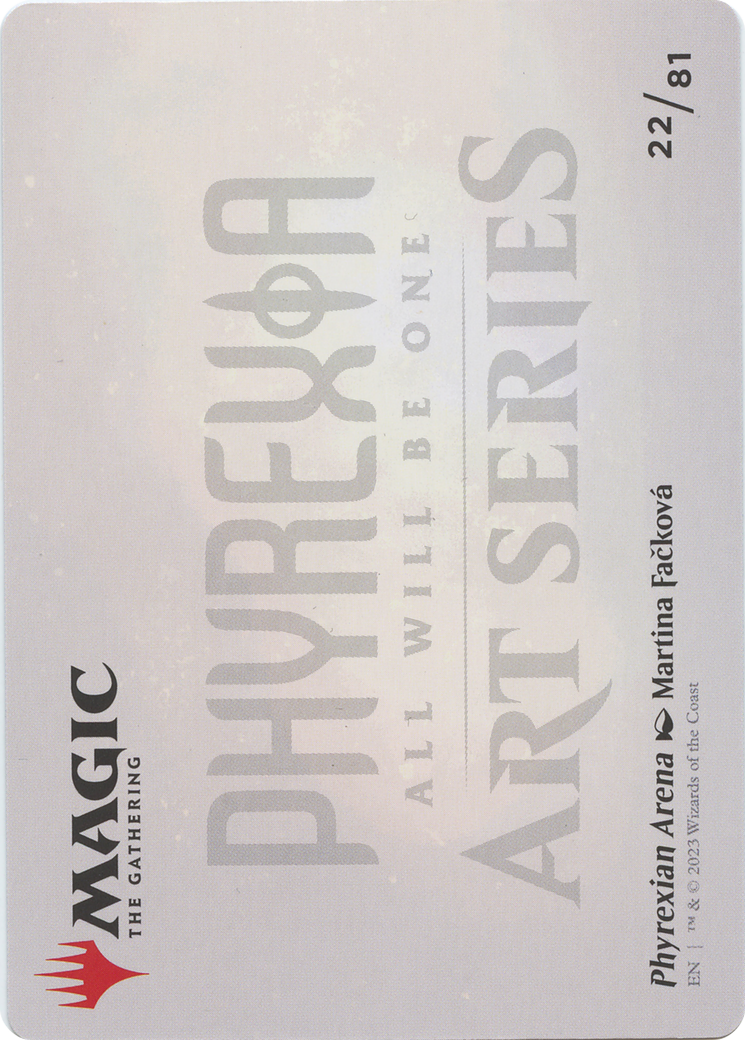 Phyrexian Arena // Phyrexian Arena (AONE-022) - Phyrexia: All Will Be One Art Series (Borderless)