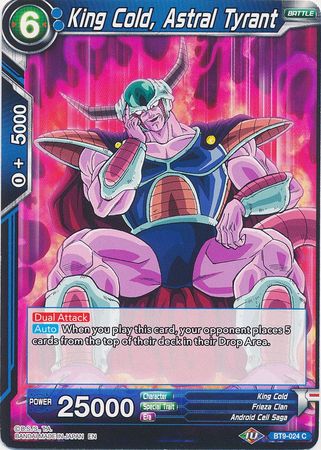King Cold, Astral Tyrant (BT9-024) [Universal Onslaught] Parallel Foil