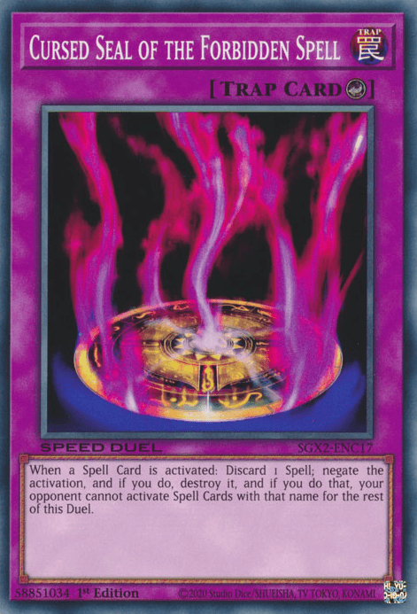 Cursed Seal of the Forbidden Spell [SGX2-ENC17] Common - Josh's Cards