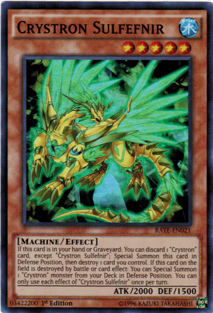 Crystron Sulfefnir [RATE-EN021] Super Rare - Josh's Cards