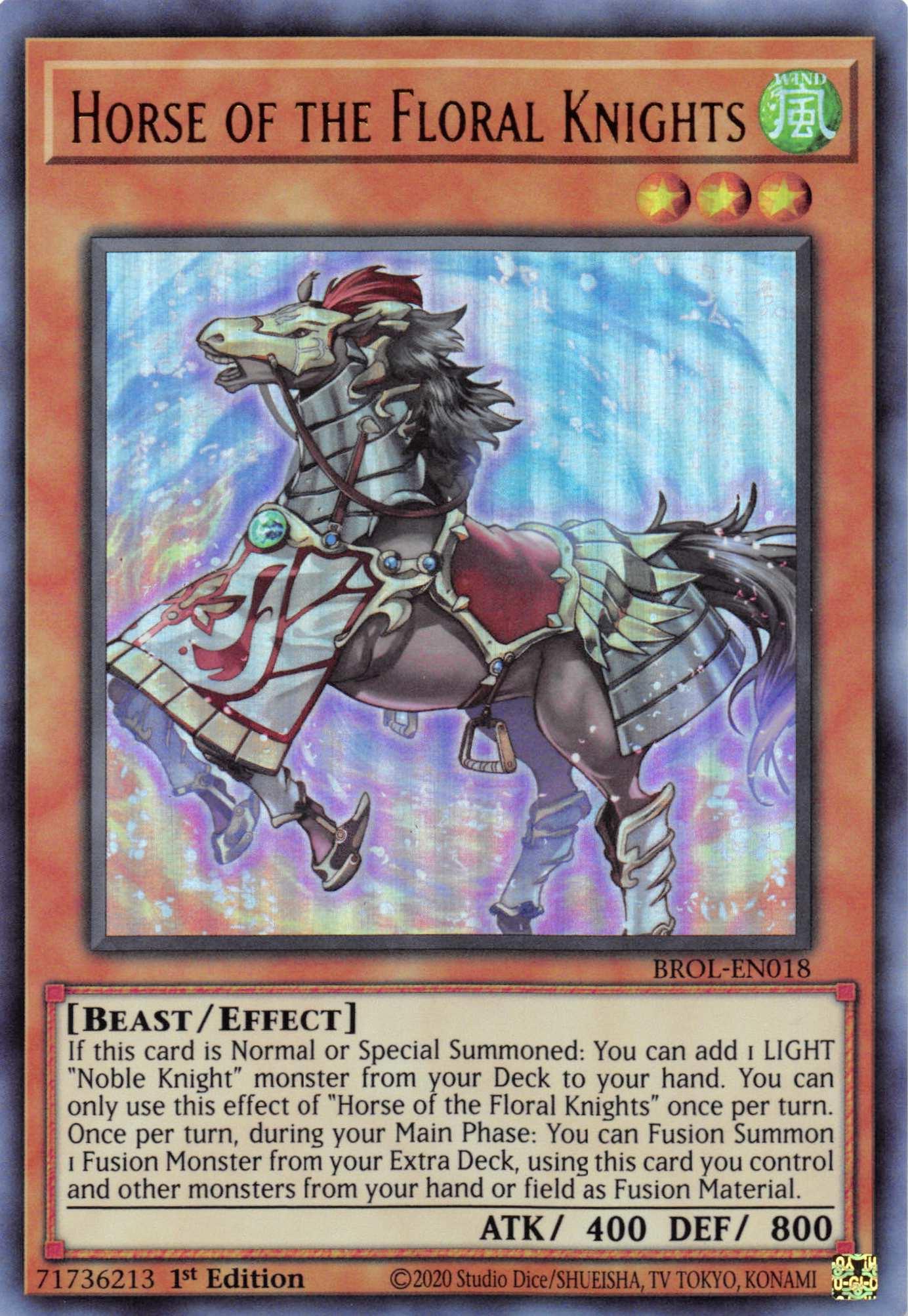 Horse of the Floral Knights [BROL-EN018] Ultra Rare - Josh's Cards
