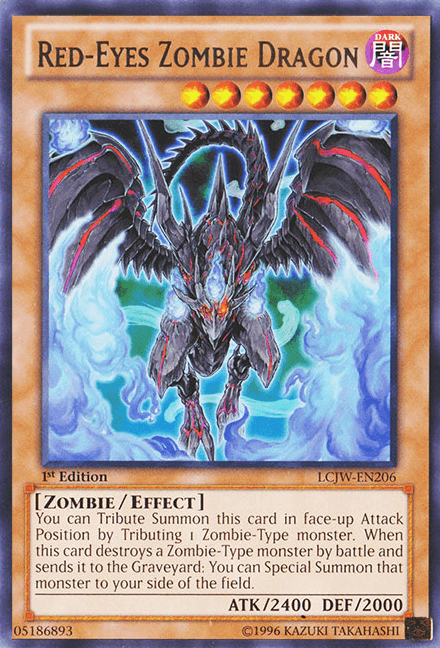 Red-Eyes Zombie Dragon [LCJW-EN206] Rare - Josh's Cards
