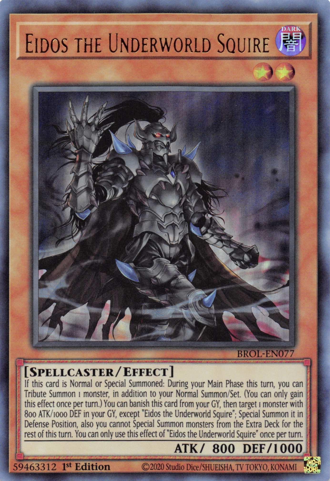 Eidos the Underworld Squire [BROL-EN077] Ultra Rare - Josh's Cards
