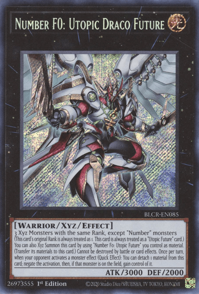 Number F0: Utopic Draco Future [BLCR-EN085] Secret Rare - Josh's Cards