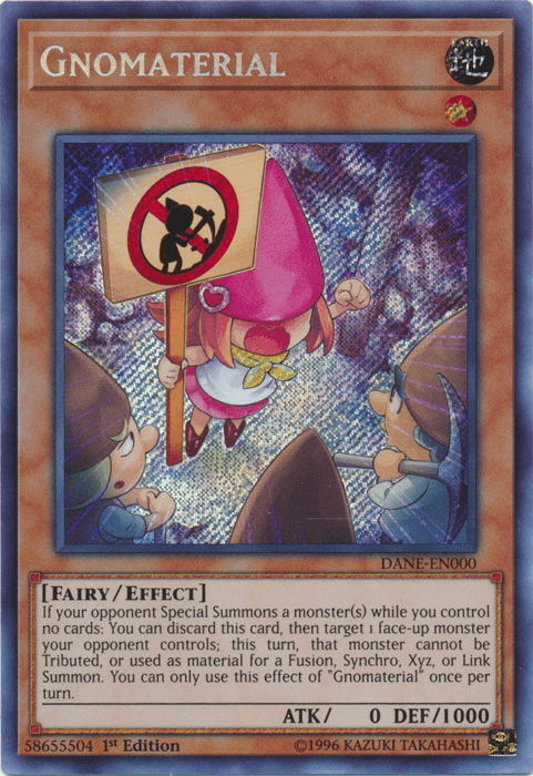 Gnomaterial [DANE-EN000] Secret Rare - Josh's Cards