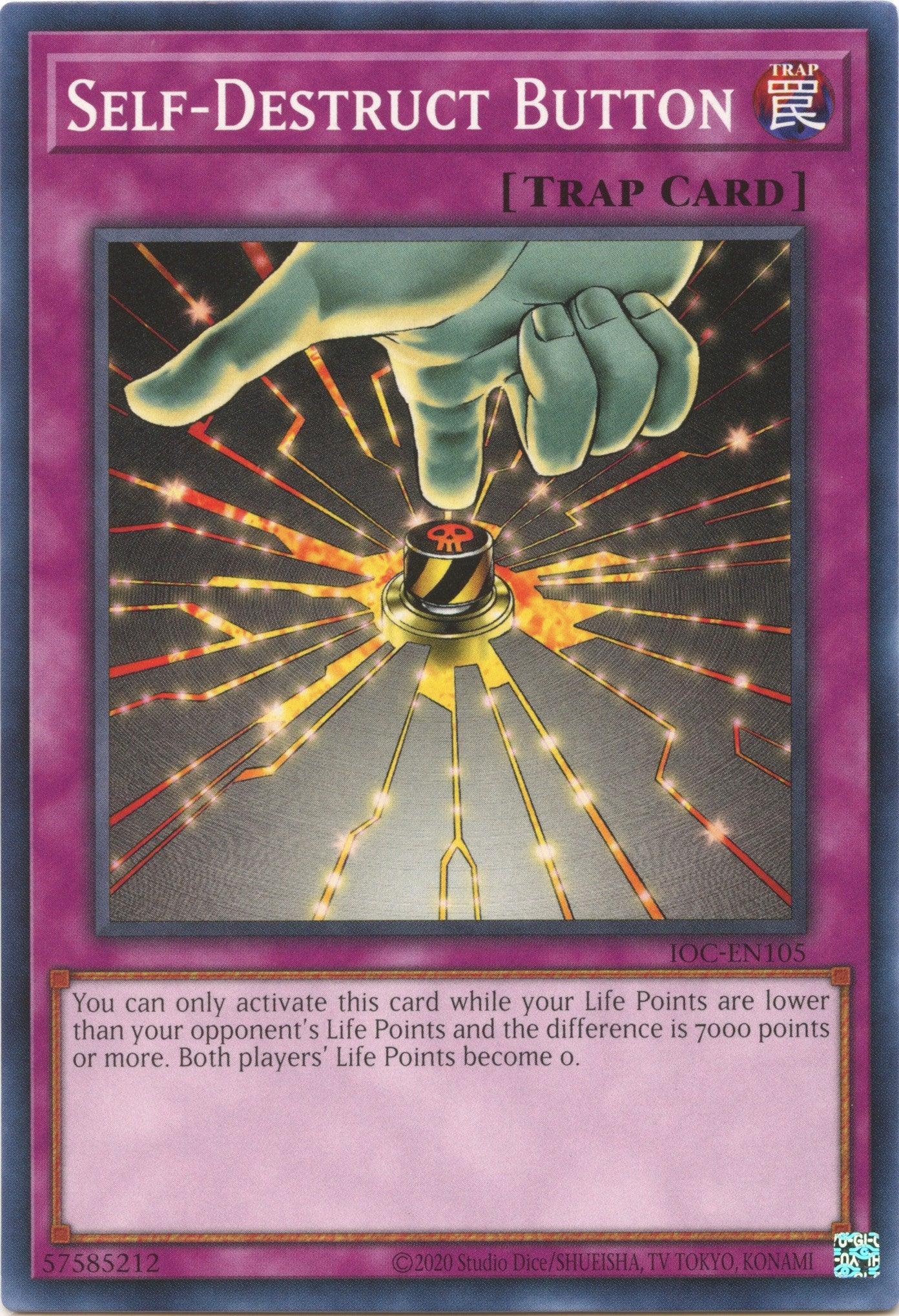 Self-Destruct Button (25th Anniversary) [IOC-EN105] Common - Josh's Cards