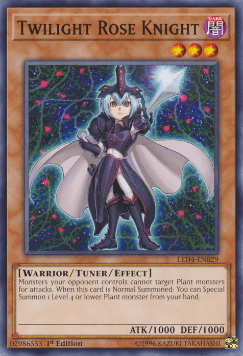 Twilight Rose Knight [LED4-EN029] Common - Josh's Cards