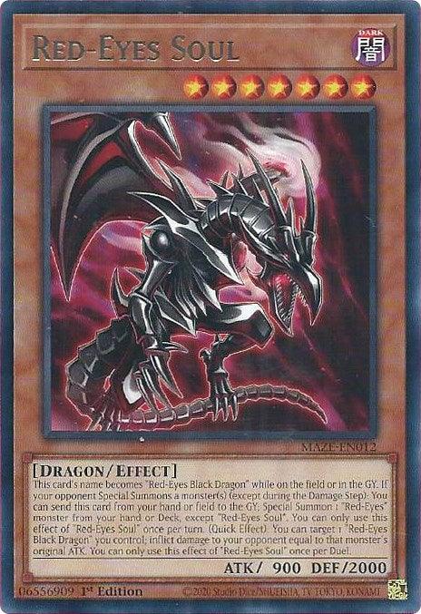 Red-Eyes Soul [MAZE-EN012] Rare - Josh's Cards