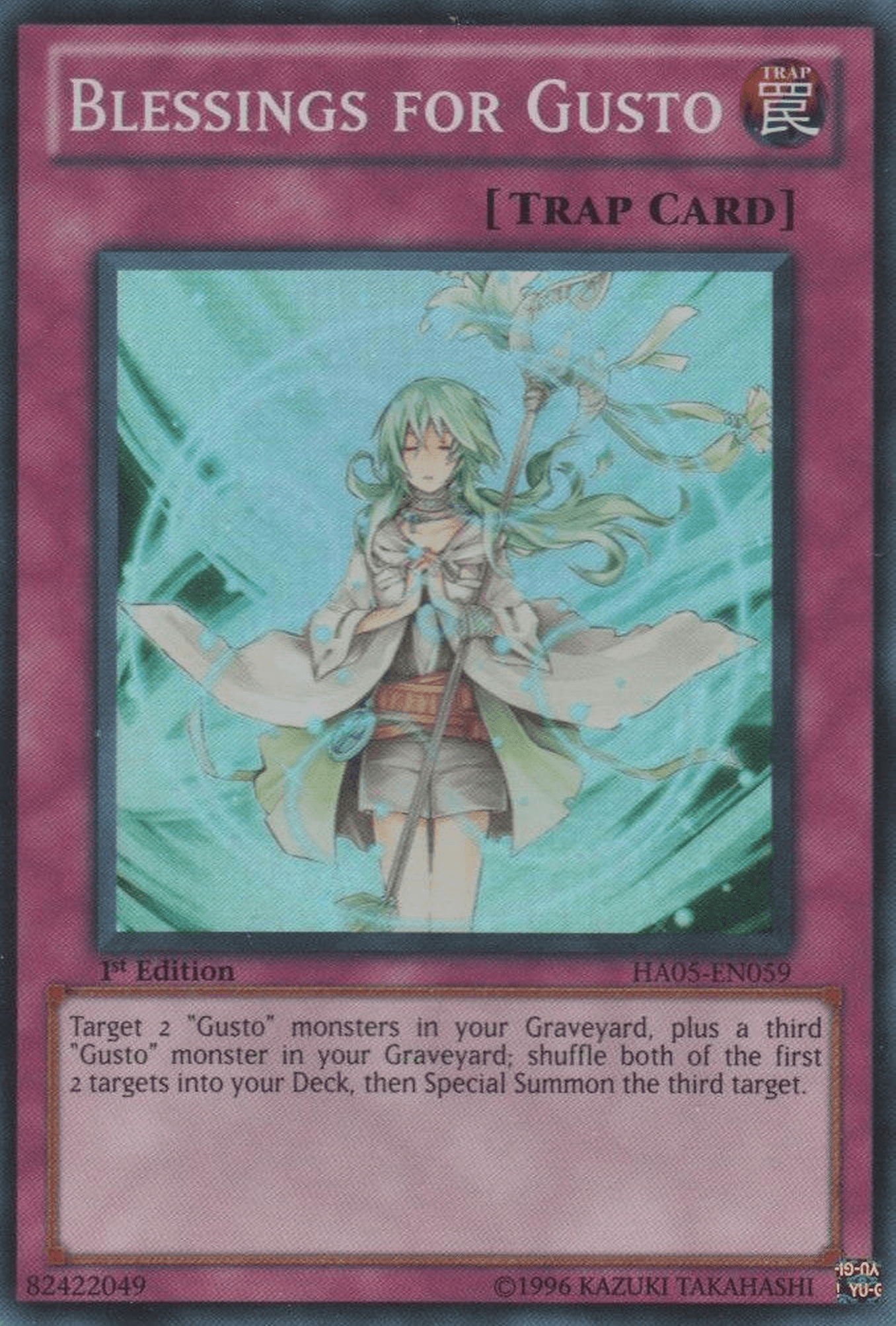 Blessings for Gusto [HA05-EN059] Super Rare - Josh's Cards