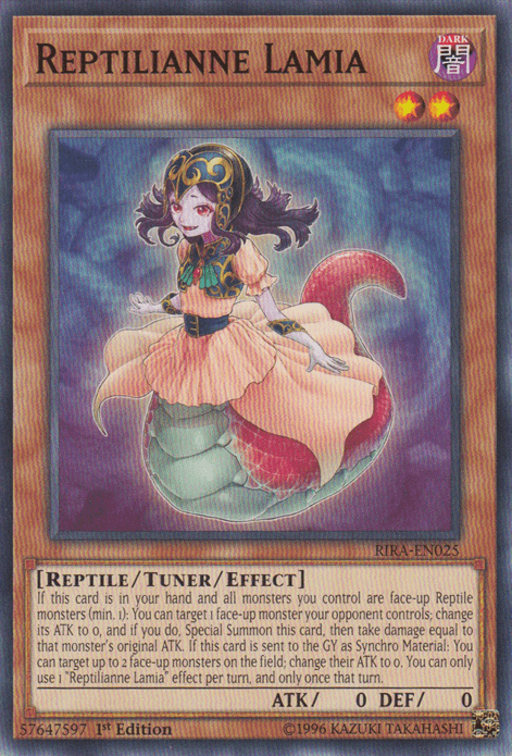 Reptilianne Lamia [RIRA-EN025] Common - Josh's Cards
