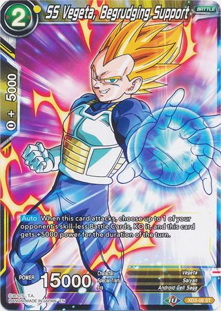 SS Vegeta, Begrudging Support (XD3-06) [The Ultimate Life Form] Parallel Foil