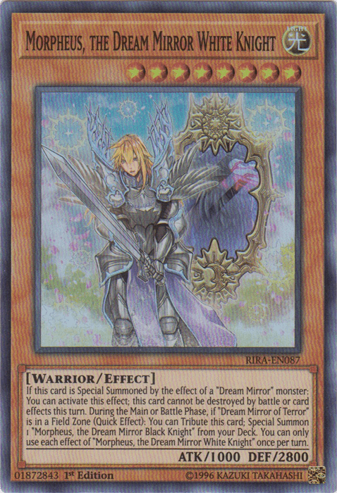 Morpheus, the Dream Mirror White Knight [RIRA-EN087] Super Rare - Josh's Cards