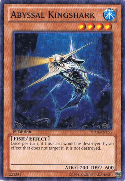 Abyssal Kingshark [BP01-EN155] Starfoil Rare - Josh's Cards