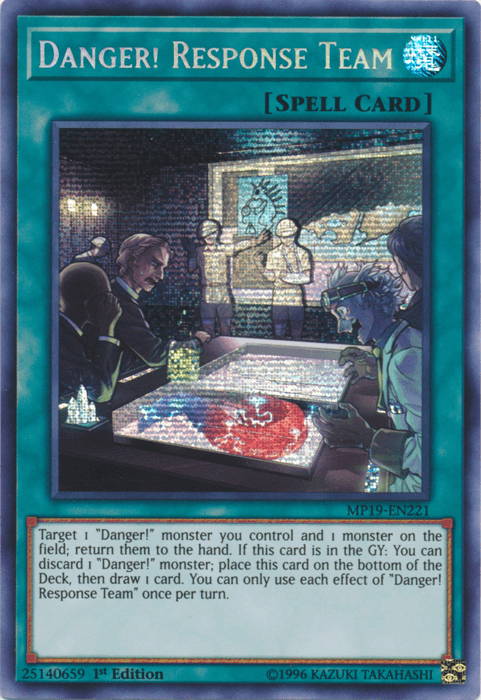 Danger! Response Team [MP19-EN221] Prismatic Secret Rare - Josh's Cards