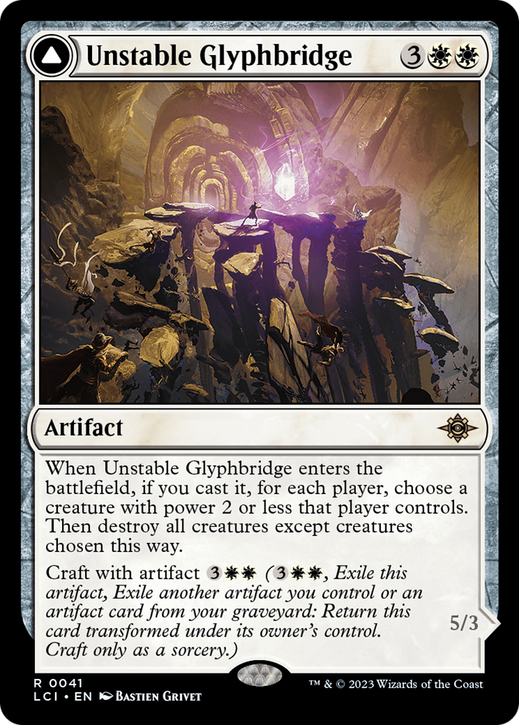 Unstable Glyphbridge // Sandswirl Wanderglyph (LCI-041) - The Lost Caverns of Ixalan Foil