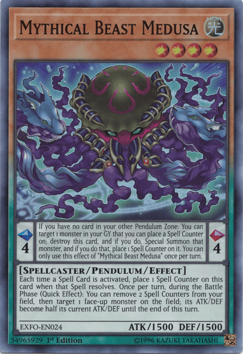 Mythical Beast Medusa [EXFO-EN024] Super Rare - Josh's Cards