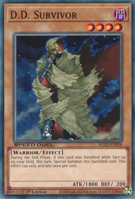 D.D. Survivor (SGX3-ENF06) - Speed Duel GX: Duelists of Shadows 1st Edition