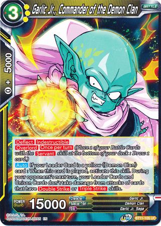 Garlic Jr., Commander of the Demon Clan (BT11-105) [Vermilion Bloodline] Parallel Foil