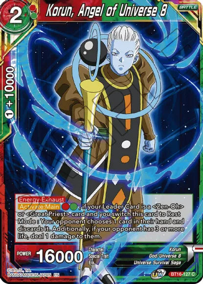 Korun, Angel of Universe 8 (BT16-127) [Realm of the Gods] Parallel Foil