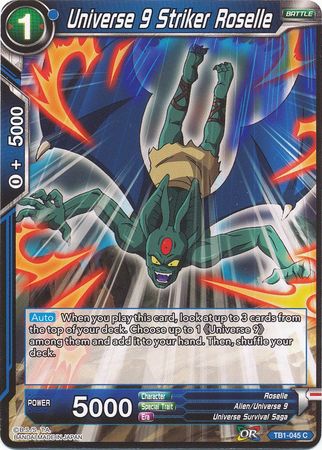 Universe 9 Striker Roselle (TB1-045) [The Tournament of Power] Parallel Foil