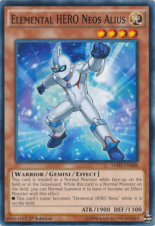 Elemental Hero Neos Alius [SDHS-EN008] Common - Josh's Cards