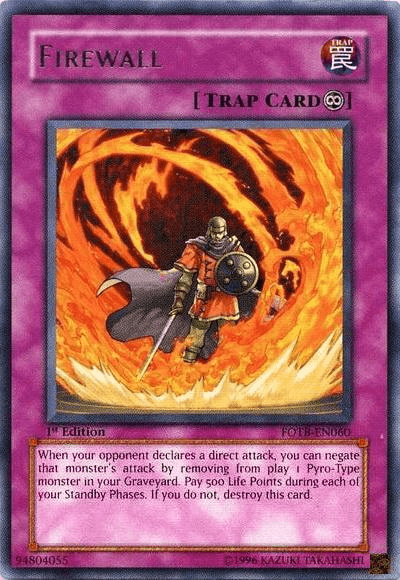 Firewall [FOTB-EN060] Rare - Josh's Cards