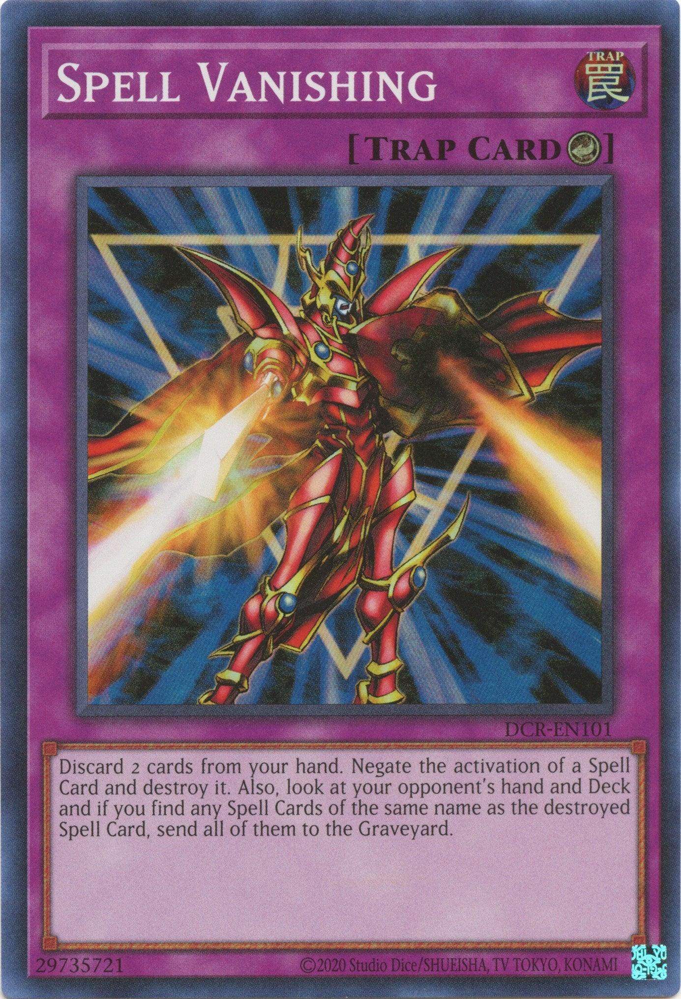 Spell Vanishing (25th Anniversary) [DCR-EN101] Super Rare - Josh's Cards