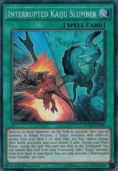 Interrupted Kaiju Slumber [BOSH-EN089] Super Rare - Josh's Cards