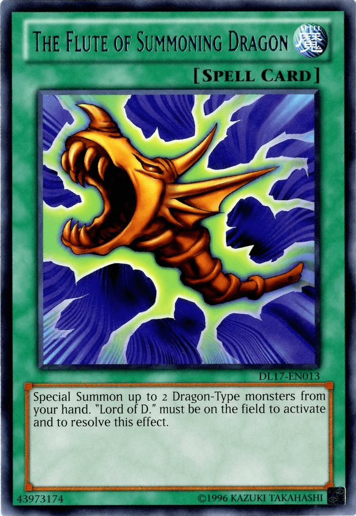 The Flute of Summoning Dragon (Blue) [DL17-EN013] Rare - Josh's Cards