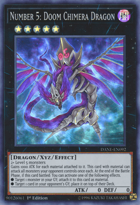 Number 5: Doom Chimera Dragon [DANE-EN092] Super Rare - Josh's Cards