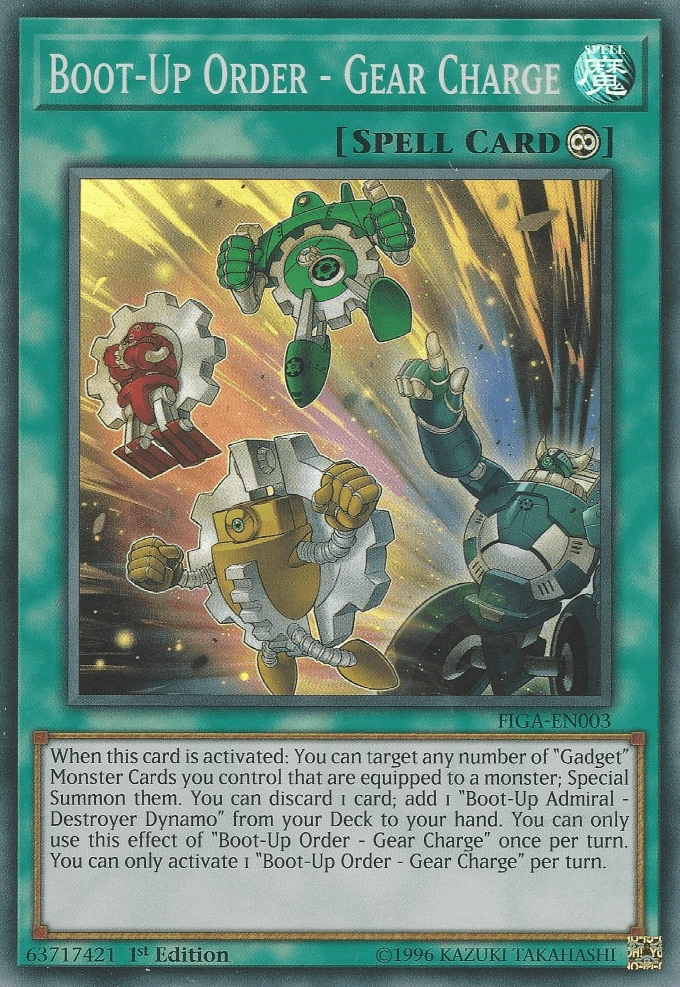 Boot-Up Order - Gear Charge [FIGA-EN003] Super Rare - Josh's Cards
