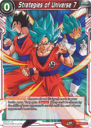 Strategies of Universe 7 (TB1-023) [The Tournament of Power] Parallel Foil