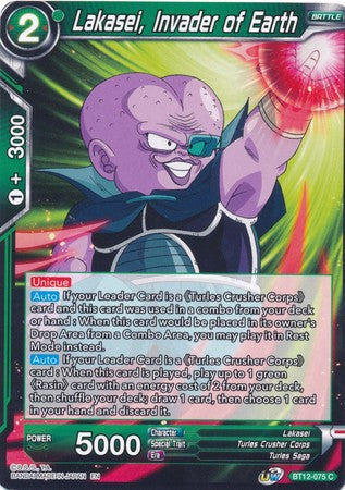 Lakasei, Invader of Earth (BT12-075) [Vicious Rejuvenation] Parallel Foil