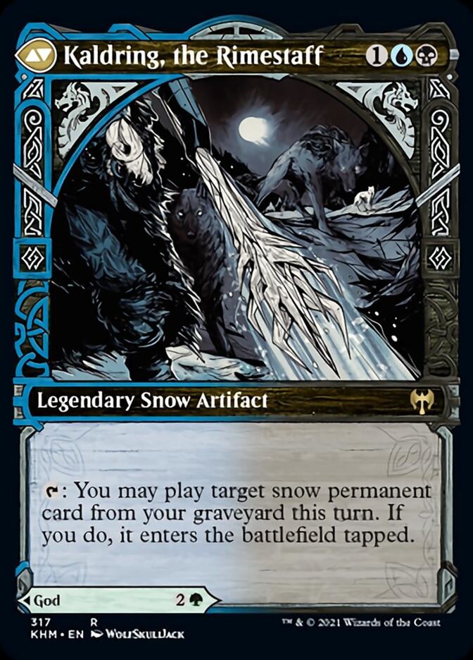 Jorn, God of Winter // Kaldring, the Rimestaff (KHM-317) - Kaldheim: (Showcase) Foil