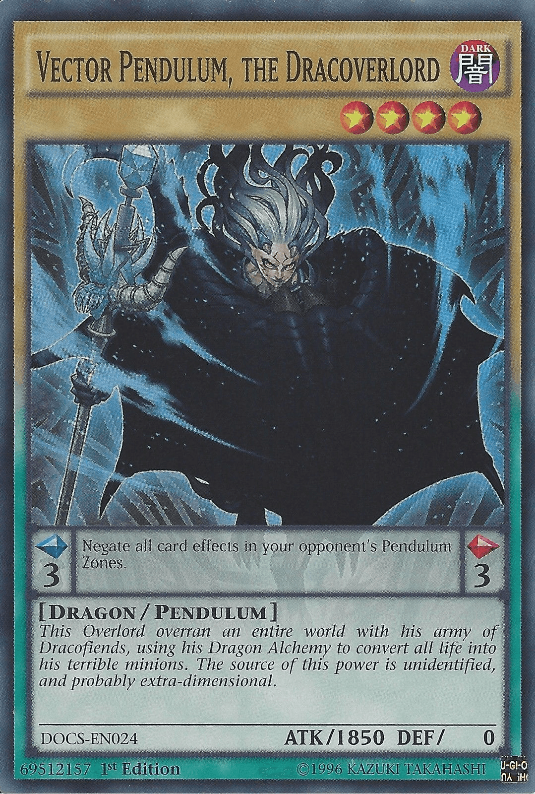 Vector Pendulum, the Dracoverlord [DOCS-EN024] Super Rare - Josh's Cards