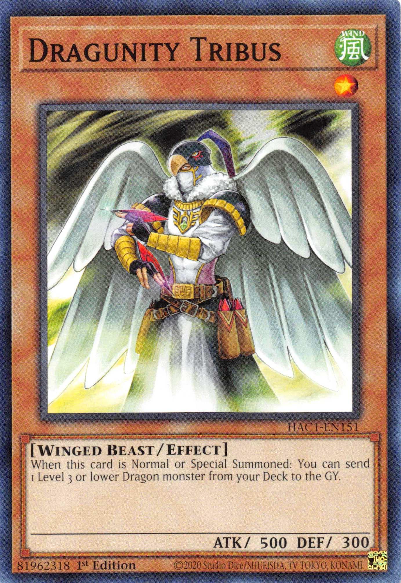 Dragunity Tribus [HAC1-EN151] Common - Josh's Cards